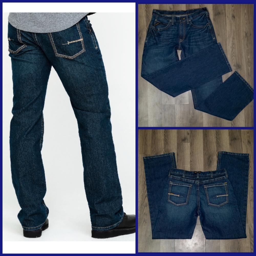 Men's Ariat Rebar M4 Low Rise Boot Cut Jeans SZ 32